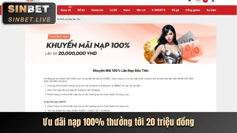 Ưu đãi nạp tiền lần đầu tại qq288 link